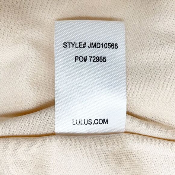 Lulus Lust or Love Cream Embroidered Lace Long Sleeve Dress Women’s Size Small - Picture 15 of 16